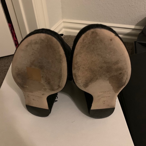 Saint Laurent Cassandra Opyum Wedge Sandals - Picture 2 of 6